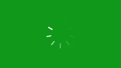 Loading animation green screen loading progress bar motion loading symbol minima Stock Footage 341835298