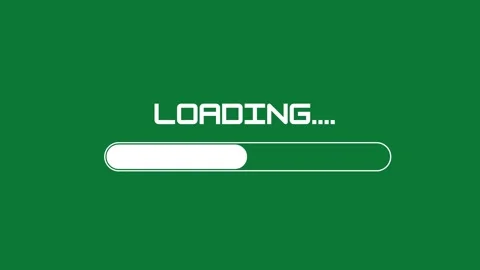 Loading Animation on Green Screen  Progress Indicator Stock Footage 327222325