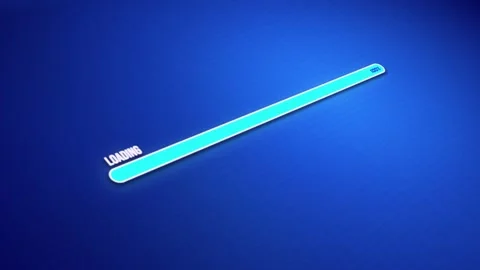 Loading animation with grid background, animated realistic loading files Stock Footage 302124792