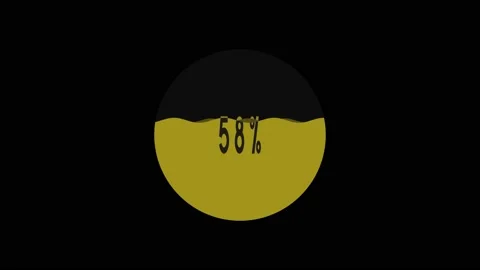 Loading animation liquid loading animation yellow 4K HD 1920x1080 Stock Footage 144472081