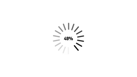 Loading Animation. Loading Circle Icon On white Background 4K Video Stock Footage 340374782