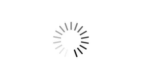 Loading Animation. Loading Circle Icon On Black Background 4K Video Stock Footage 340374783