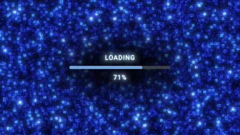 Loading animation. loading screen or bar. Loading 0-100% Stock Footage 270232094