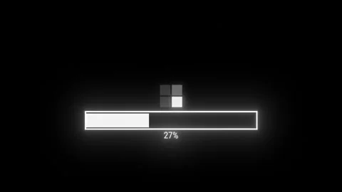 Loading animation with minimalist background and progress bar effect Stock Footage 301300000