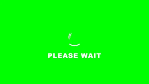 Loading Animation Please Wait Screen. Stock Footage 337095178