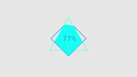 Loading animation progress bar with percentage Stock Footage 320919942