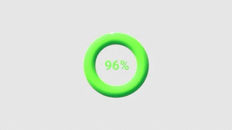 Loading animation progress bar with percentage Stock Footage 320920052