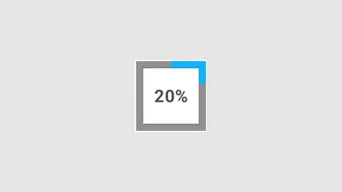 Loading animation progress bar with percentage Stock Footage 320921527