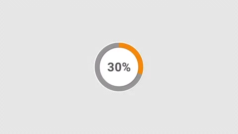 Loading animation progress bar with percentage Stock Footage 320922501