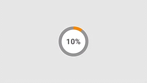 Loading animation progress bar with percentage Stock Footage 320922529