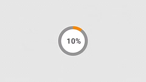 Loading animation progress with percentage Video stock 320921060