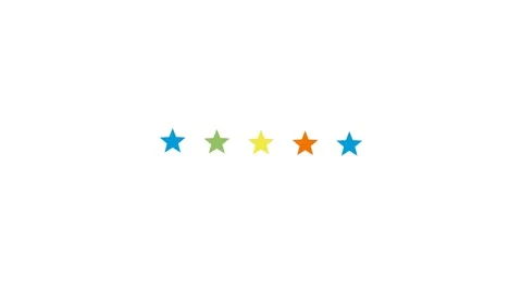 Loading animation on stars centered position Stock Footage 333548535
