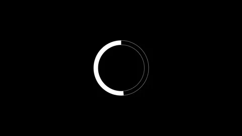 Loading animation on transparent background. 4k video Stock Footage 306557733