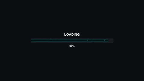 Loading animation for video editor or web designer showing progress bar rea.. Stock Footage 327744964