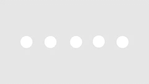 Loading animation of white circles isolated on transparent background. Stock Footage 166363517