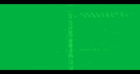 LOADING appearing, system HUD animating on transparent field, planes sliding Video stock 327338798
