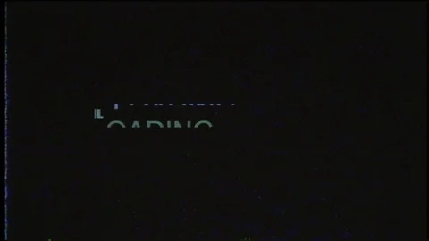 Loading Background Message On VHS Video Tape Stock Footage 97072537