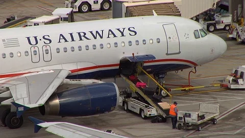 Loading Bags Stock Footage 92369803