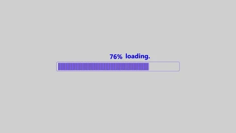 Loading bar 0-100% on background. Progress or loader bar animation. Stock Footage 332582461