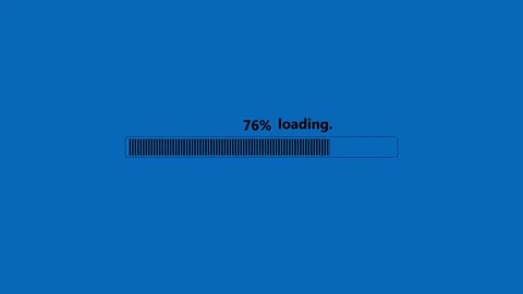 Loading bar 0-100% on background. Progress or loader bar animation. Stock Footage 332582463