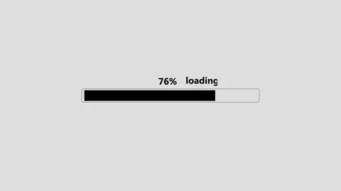 Loading bar 0-100% on background. Progress or loader bar animation. Stock Footage 332582464