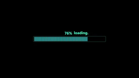 Loading bar 0-100% on background. Progress or loader bar animation. Stock Footage 332582465