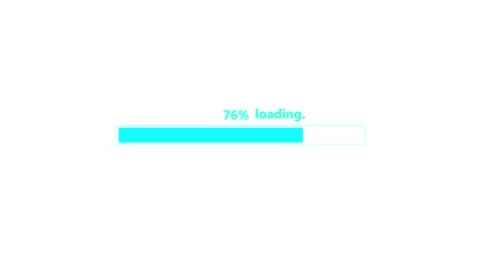 Loading bar 0-100% on background. Progress or loader bar animation. Stock Footage 332582467