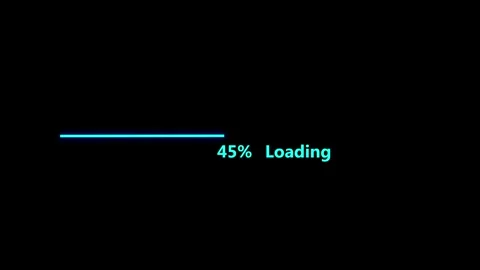 Loading bar 0-100% on background. Progress or loader bar animation. Stock Footage 332583003
