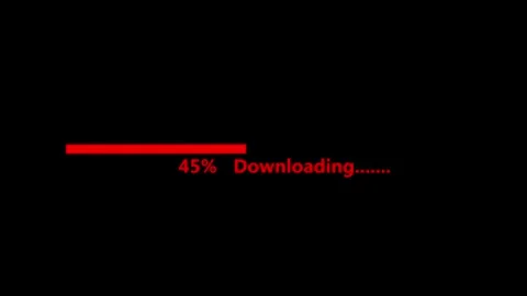 Loading bar 0-100% on background. Progress or loader bar animation. Stock Footage 332583012