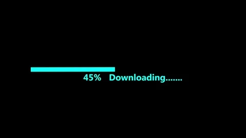 Loading bar 0-100% on background. Progress or loader bar animation. Stock Footage 332583020