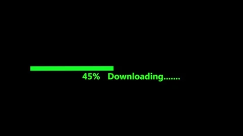 Loading bar 0-100% on background. Progress or loader bar animation. Stock Footage 332583021