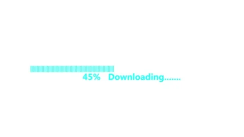 Loading bar 0-100% on background. Progress or loader bar animation. Stock Footage 332583026
