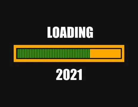 Loading bar 2021 Stock Illustration