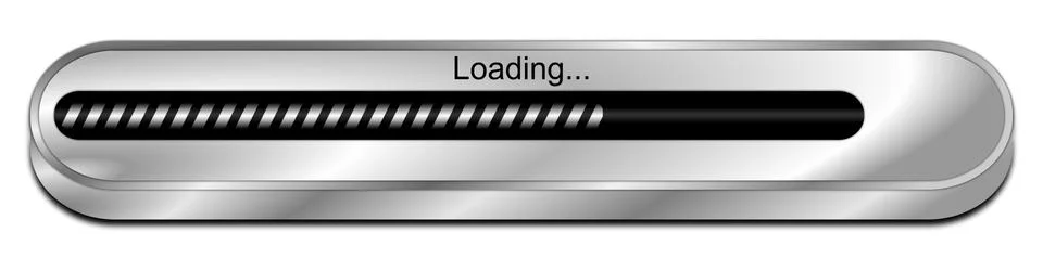 Loading bar - 3D illustration Stock Illustration
