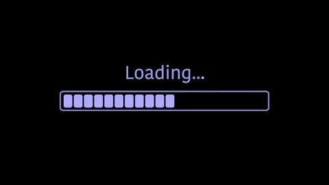Loading bar with alpha channel 4k animation Stock Footage 104536334