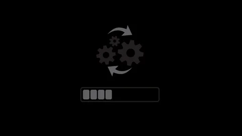 Loading bar with alpha channel 4k animation Stock Footage 104536637