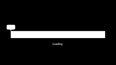 Loading bar, alpha channel Stock Footage 80987236