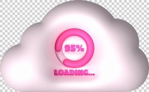 Loading bar and cloud progress visualization Loading status collection Web .. Ilustración de archivo