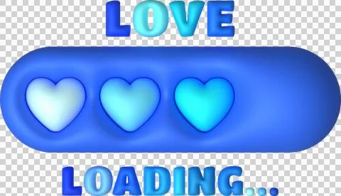 Loading bar and heart-shaped progress visualization Loading status collecti.. Stock Illustration