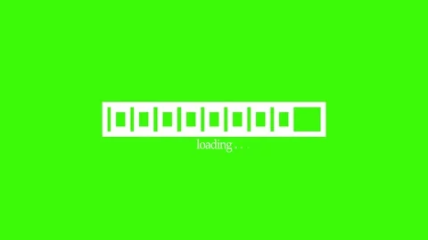 Loading bar and loading text simple digital progress screen waiting and upd.. Stock Footage 337181698