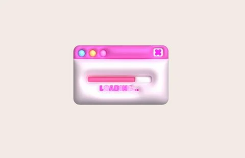 Loading bar and pop-up progress visualization Loading status collection Web.. Ilustración de archivo