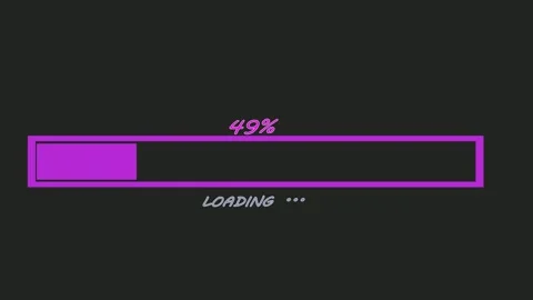  loading bar and Progress animation bar 4k.	 Stock Footage 296377727