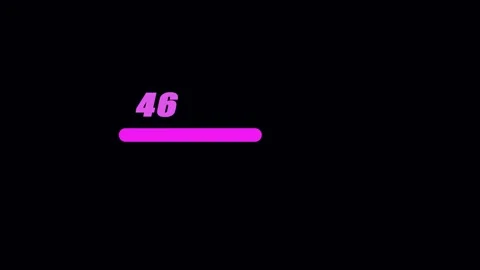  loading bar and Progress animation bar 4k.	 Stock Footage 296377777