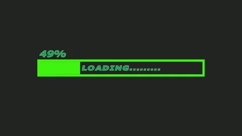  loading bar and Progress bar 4k. 60 fps 3D animation.	 Video stock 296377687
