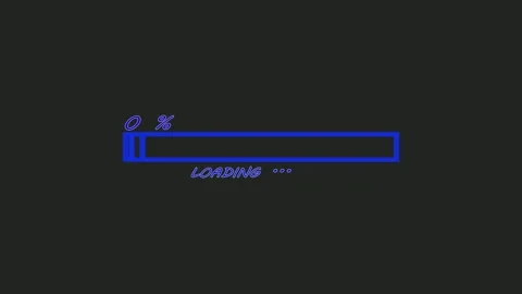 Loading bar and Progress bar 4k. 60 fps 3D animation.	 Stock Footage 296377716