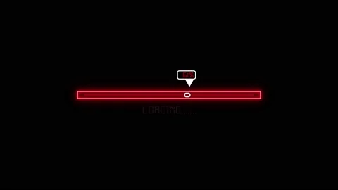 Loading bar animated on black background. vd 558 Stock Footage 228784995