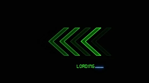 Loading bar animated on black background. vd 563 Stock Footage 228785097