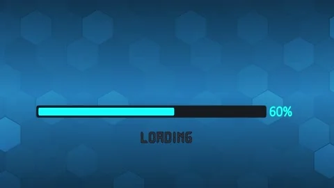 Loading bar animation from 0 to 100% loa... | Stock Video | Pond5
