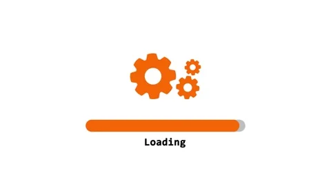 Loading Bar Animation. Abstract neon loading icon animation . Loading bar a.. Stock Footage 322968174