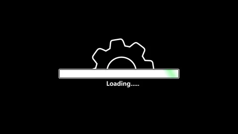 Loading bar animation and wheel spinning animation. Stock Footage 333888046